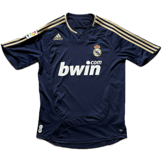 Real Madrid 2007/2008 Away Wyjazdowa Koszulka Piłkarska Kit Jersey