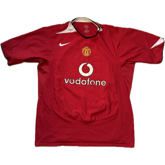 Manchester United 2004/2006 Home Koszulka Piłkarska Kit Jersey