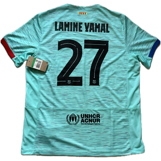 Lamine Yamal 2023/2024 Fc Barcelona Third Koszulka Piłkarska Kit Jersey