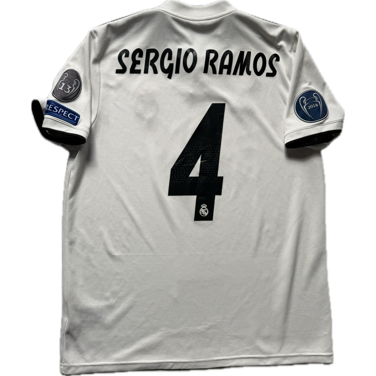 Sergio Ramos 2018/2019 Real Madrid Home Domowa Koszulka Piłkarska Kit Jersey Champions League