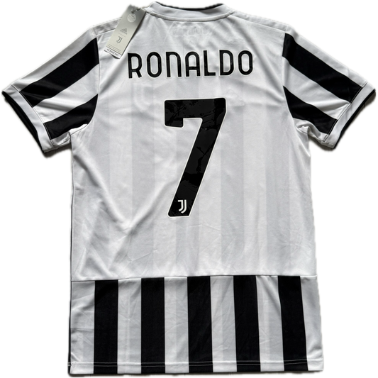 Cristiano Ronaldo 2021/2022 Juventus Home Domowa Koszulka Piłkarska Kit Jersey