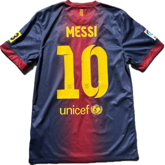 Leo Messi 2012/2013 Fc Barcelona Home Domowa Kit Jersey